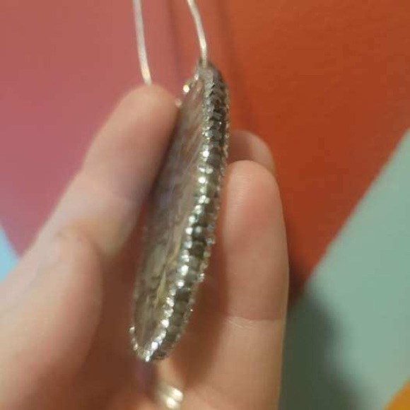 COPY- New Handmade Natural Abalone Shell Necklace On Silver Plat… - Picture 4 of 10